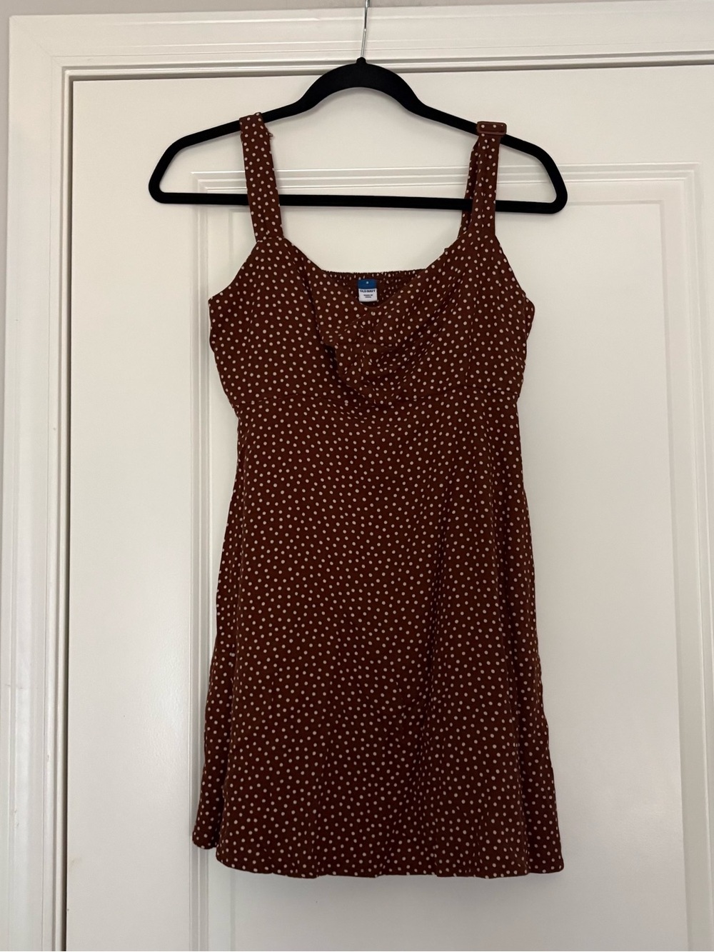 Old Navy Women’s Rust Brown Polka Dot Mini Dress